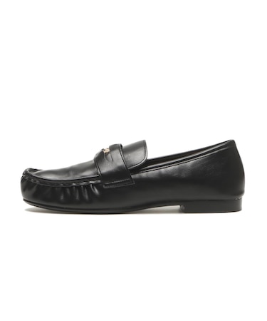 JE-2211　MOCCASIN COIN LOAFERS　BLACK　718950-0001