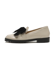 JE-1112　VELVET RIBBON LOAFERS　IVORY　718951-0002