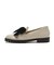 JE-1112　VELVET RIBBON LOAFERS　IVORY　718951-0002