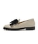 JE-1112　VELVET RIBBON LOAFERS　IVORY　718951-0002