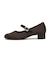 JE-3102　MARY JANE PUMPS 3　BROWN DOT　718948-0002