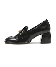 JE-6061 CHUNKY HEEL LOAFERS 6 BLACK 718952-0001