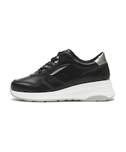 JE-47　PLATFORM BICOLOR SNEAKERS 5.5　BLACK　718942-0001