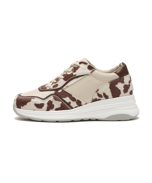 JE-47　PLATFORM BICOLOR SNEAKERS 5.5　COW　718942-0003