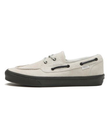 VN000Z96CJ7　2-EYELET BOAT SHOE　HAIRY SUEDE WH　713946-0001