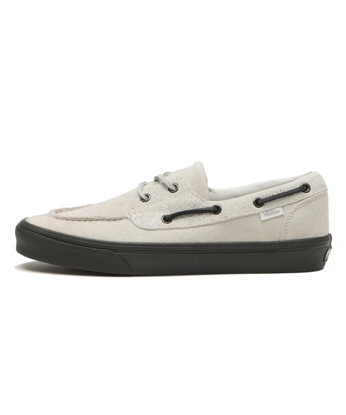 VN000Z96CJ7　2-EYELET BOAT SHOE　HAIRY SUEDE WH　713946-0001