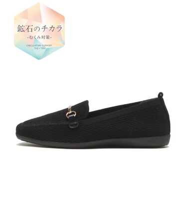 W5091　WOOL KNIT LOAFER　BLACK　714487-0001