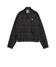 639021　W T7 RELAXED TARTAN WOVEN JKT　01BK　717908-0001