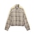 639021　W T7 RELAXED TARTAN WOVEN JKT　81MOUSE GRAY　717908-0002