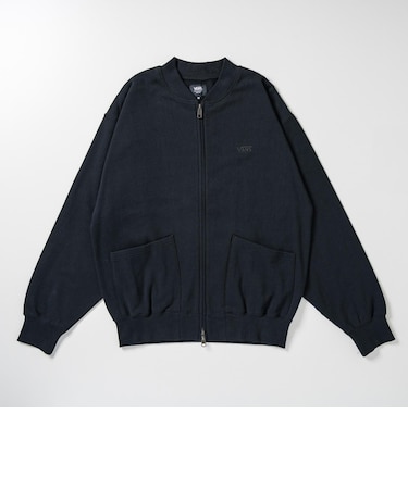 126K7051201　M Sweat Zip Cardigan　BLACK　717848-0002