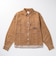 126K3071201　W EMBROIDERY DENIM SHIRT　CAMEL　717836-0003