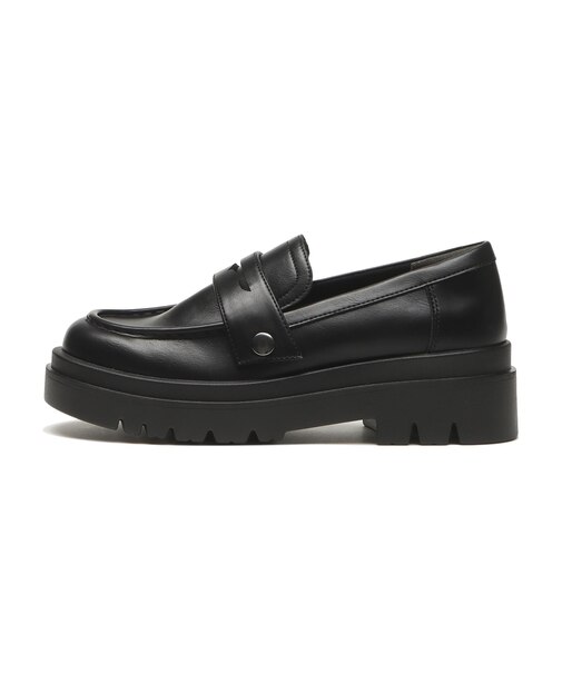 W5084　RUG LOAFER 5.5　BLACK　714569-0001