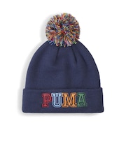 027411 K POM POM MID CROWN BEANIE JR 01NAVY 719885-0001