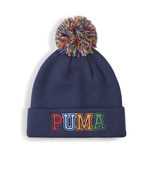 027411 K POM POM MID CROWN BEANIE JR 01NAVY 719885-0001
