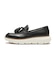 W36400　W ZG REXANNA TASSEL LOAFERS　BLACK LEATHER　720526-0001