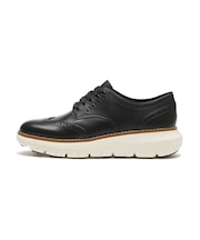 W37405　W ZEROGRAND REXANNA WINGTIP OX　BLACK LEATHER　720524-0001