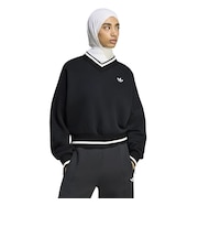 KS6796　W ENGINEER RIB CREW　*BLACK/CWHITE　715695-0001