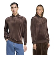 LC5961　U VELOUR LS POLO　*DARKBROWN　716482-0001