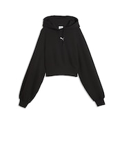 639109　W ESS CROPPED HOODIE TR　01BK　717916-0001