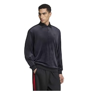 LC5959 U VELOUR LS POLO *BLACK 716481-0001