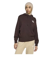 IA4448 W ESS KNIT HOODIE AURORACOFFEE 716033-0001