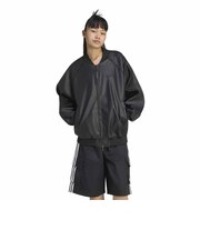 KQ6435 W PLEATHER SST OVERSIZED TT BLACK/MAROON 716059-0001