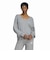 IA4446　W ESS KNIT SWEATSHIRT　MGREYHEATHER　716032-0001