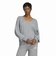 IA4446　W ESS KNIT SWEATSHIRT　MGREYHEATHER　716032-0001