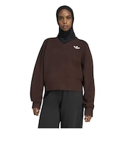 IA4444　W ESS KNIT SWEATSHIRT　AURORACOFFEE　716031-0001
