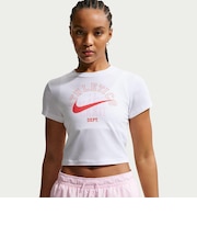 IR7841　W CHLLKNT CROP OC8 TEE　100WHITE　712880-0001
