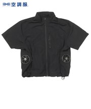 DN-102　air con SHORT SLEEVE　BLACK　713085-0001