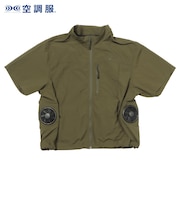 DN-102　air con SHORT SLEEVE　OLIVE　713085-0002