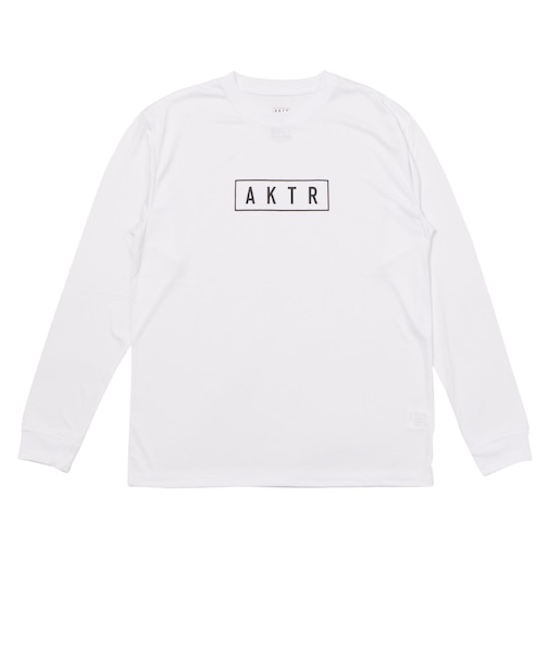524-005005　BASIC AKTR LOGO L/S SPORTS TEE　WHITE　715181-0001