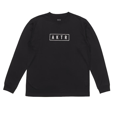 524-005005　BASIC AKTR LOGO L/S SPORTS TEE　BLACK　715181-0002