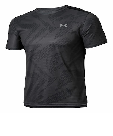 6012737　M UA SPEED STRIDE PRINTED SS T　001BLK　707896-0001