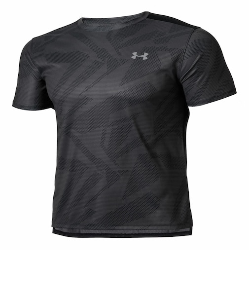 6012737　M UA SPEED STRIDE PRINTED SS T　001BLK　707896-0001