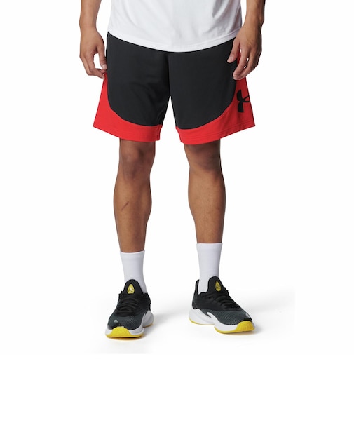 6012512　U UA NEXT GEN LOGO SHORTS　002BLK/RED　719021-0002