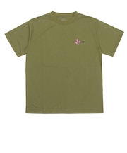 226-043005　TIDELINE PHOTO T/C LOOSE TEE　OLIVE　715172-0002