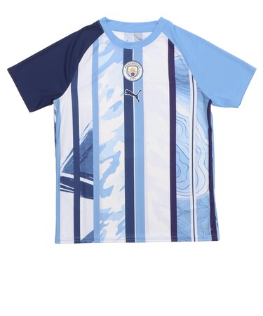 786253　MCFC WARM UP JERSEY JR　06WH/B.BLUE　718357-0001
