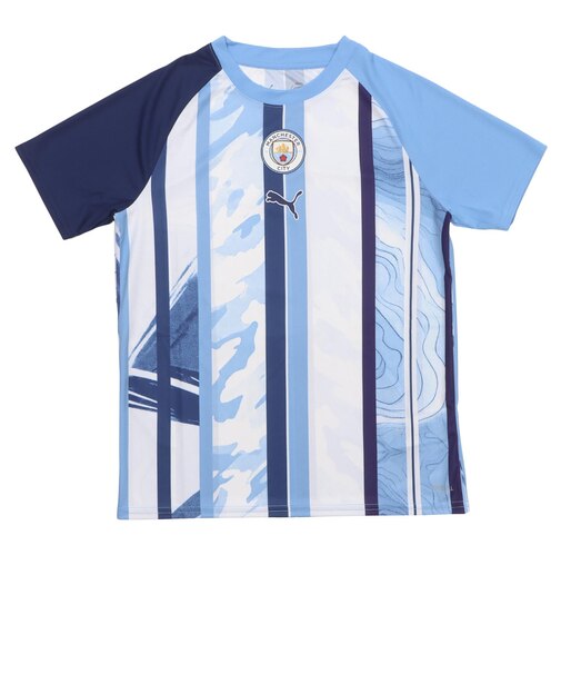 786253　MCFC WARM UP JERSEY JR　06WH/B.BLUE　718357-0001