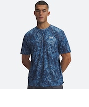 6013793　M UA TECH PRINTED S S T-SHIRT　430AGB/WHT　719022-0003