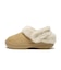 212106-265　CL UNFURGTBLE VEGAN SUEDE CLOG　TAN　715627-0001