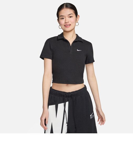 DV7885 W ESS SS POLO CRP 010BLACK/WHITE 663910-0001