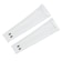 1313490　HEATGEAR ARM SLEEVES　100WHT/BLK　651793-0002