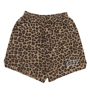 226-023002　F.A. LEOPARD WIDE 5.5 SHORTS　CAMEL　715183-0001