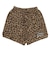 226-023002　F.A. LEOPARD WIDE 5.5 SHORTS　CAMEL　715183-0001