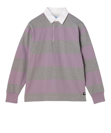 G6SM-J059　M LANGDON RUGBY SHIRT　HEATHER/PURPLE　708744-0002