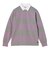 G6SM-J059　M LANGDON RUGBY SHIRT　HEATHER/PURPLE　708744-0002