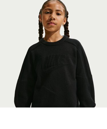 IO1703 K CLN CREW SWEATER 010BLACK 722086-0001