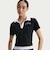 IR7565　W SS POLO CRP TOP　010BLACK　712877-0001